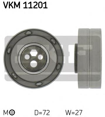 Ролик натягувача ременя ГРМ VKM11201 SKF