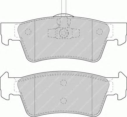 Колодки гальмові задні, дискові FDB1460 Ferodo