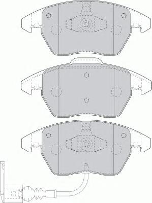 FDB1641 Ferodo колодки гальмівні передні, дискові