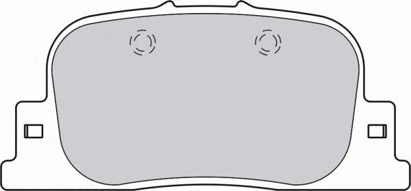 FDB1686 Ferodo колодки гальмові задні, дискові