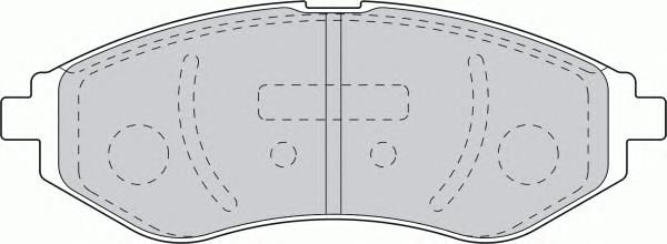 FDB1699 Ferodo колодки гальмівні передні, дискові