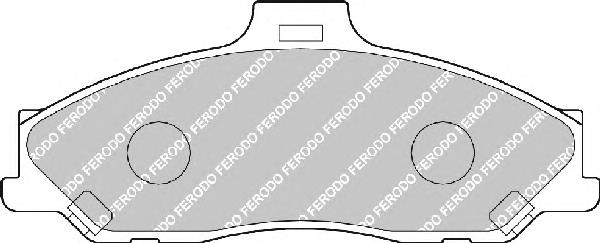 FSL1527 Ferodo колодки гальмівні передні, дискові