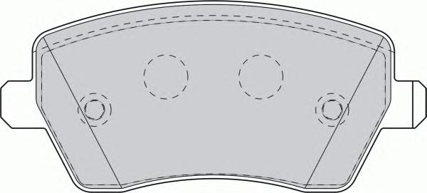 FDS1617 Ferodo колодки гальмівні передні, дискові