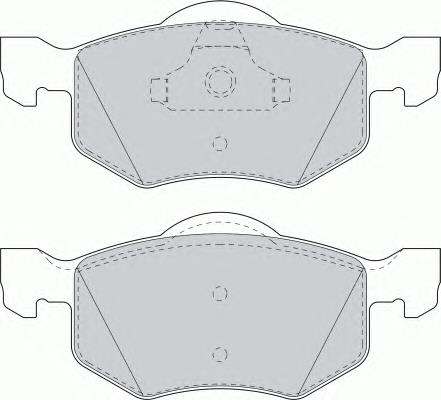 FDB1571 Ferodo колодки гальмівні передні, дискові