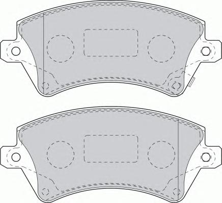 FDS1573 Ferodo колодки гальмівні передні, дискові