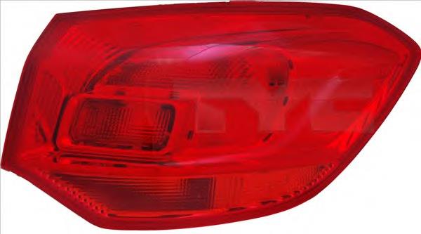 Ліхтар задній лівий, зовнішній 1222437 Opel