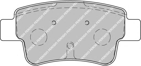 FSL1922 Ferodo колодки гальмові задні, дискові