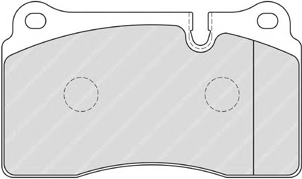 Колодки гальмівні передні, дискові FDB1996 Ferodo