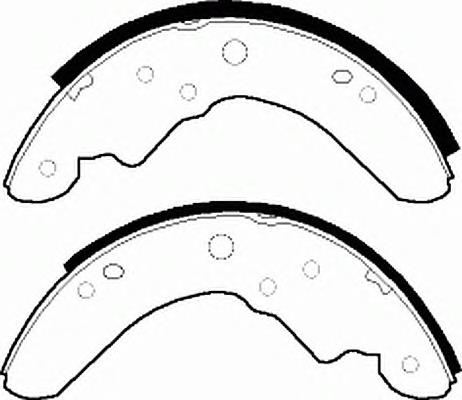 Колодки гальмові задні, барабанні FSB386 Ferodo