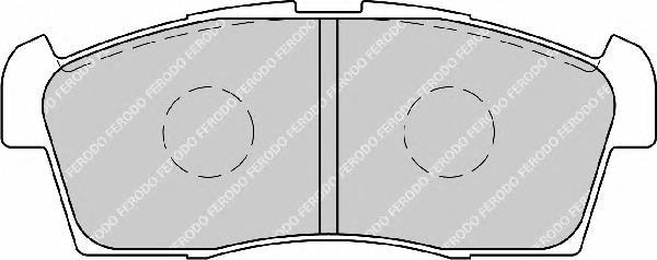 Колодки гальмівні передні, дискові FDB1812 Ferodo