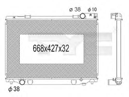 Радіатор основний Toyota 1640076071 ціна, від 90.41 USD