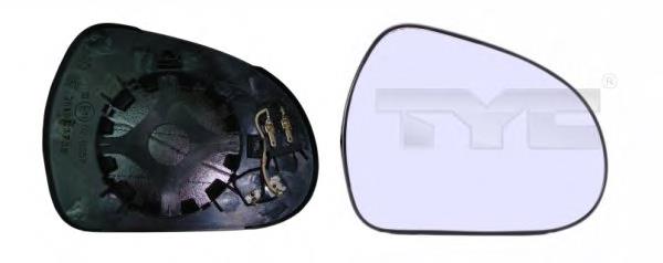 Купити 00008151JF Peugeot/Citroen Скло дзеркала заднього виду, правого
