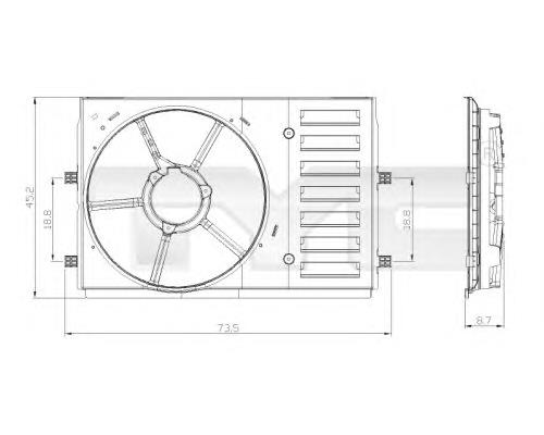 DHS002TT Thermotec Облицювання рамки радіатора