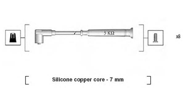 Дроти запалювання Magneti Marelli MSK520 ціна, від 72.33 USD