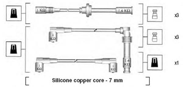 Дріт високовольтний Magneti Marelli MSK524