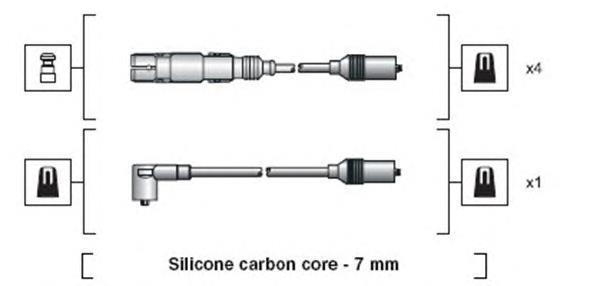 Дріт високовольтні, комплект 941318111270 Magneti Marelli