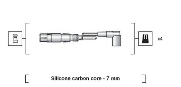 Дроти запалювання Magneti Marelli 941318111163 ціна, від 28.55 USD