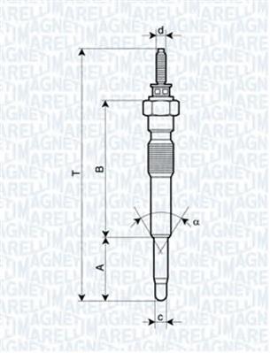 062900068304 Magneti Marelli Свічки розжарювання