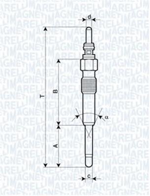Купити 062900085304 Magneti Marelli Свічка накалу