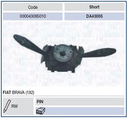 Купити 43085010 Magneti Marelli Перемикач підрульовий, лівий