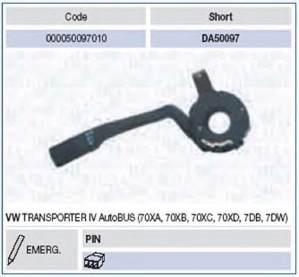 Перемикач підрульовий, лівий Magneti Marelli 000050097010 ціна, від 18.83 USD