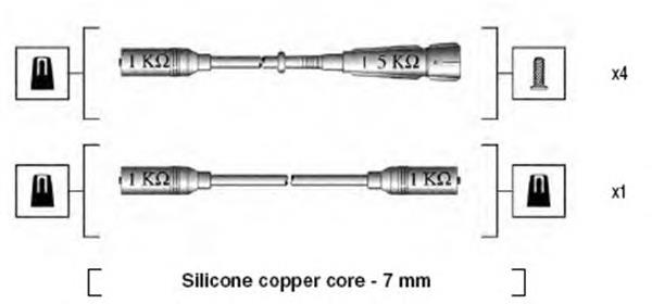 941175140755 Magneti Marelli Проводи високовольтні