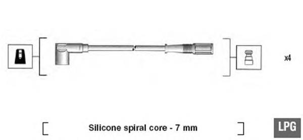 Дріт високовольтний, комплект 941095130583 Magneti Marelli