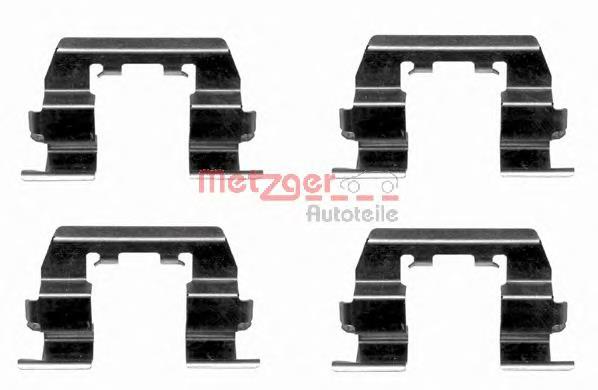 1091669 Metzger комплект пружинок кріплення дискових колодок, передніх