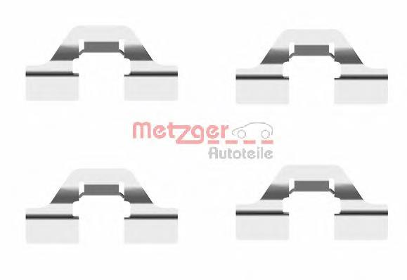 1091684 Metzger комплект пружинок кріплення дискових колодок, задніх
