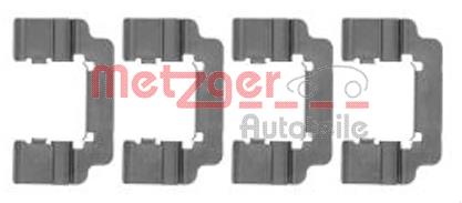 1091777 Metzger комплект пружинок кріплення дискових колодок, задніх