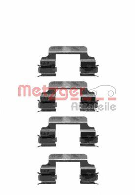 1091231 Metzger комплект пружинок кріплення дискових колодок, задніх