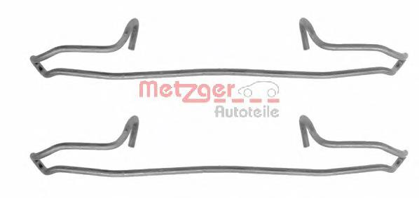 1091159 Metzger комплект пружинок кріплення дискових колодок, передніх