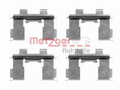 1091630 Metzger комплект пружинок кріплення дискових колодок, передніх