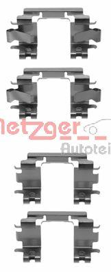 1091257 Metzger комплект пружинок кріплення дискових колодок, передніх
