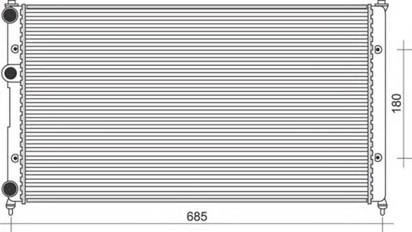 Радіатор охолодження двигуна 350213838000 Magneti Marelli