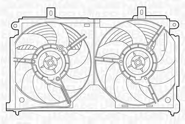 Дифузор (кожух) радіатора охолодження 1308L8 Peugeot/Citroen