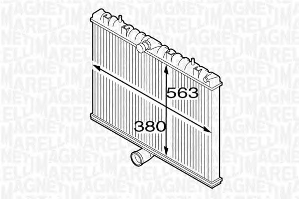 350213127300 Magneti Marelli Радіатор охолодження двигуна