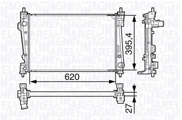 350213131200 Magneti Marelli Радіатор охолодження двигуна