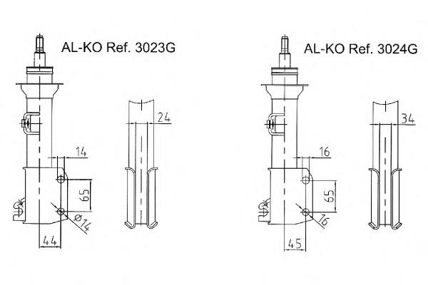 Купити 3023G Al-ko Амортизатор передньої підвіски