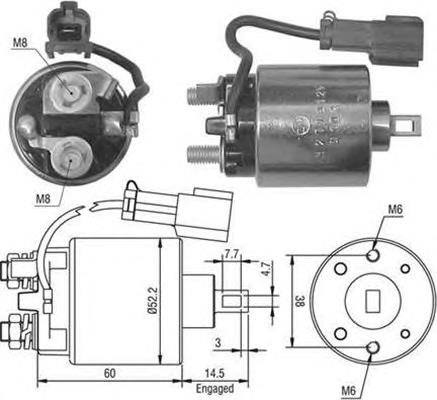 Реле втягуюче стартера STANDARD SS305