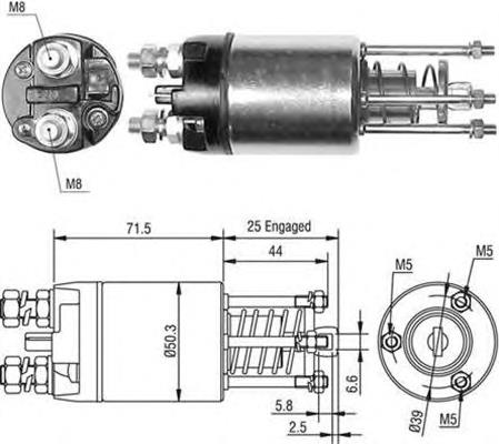 940113050460 Magneti Marelli реле втягує стартера