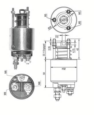 9947960 Fiat/Alfa/Lancia Тягове реле стартера