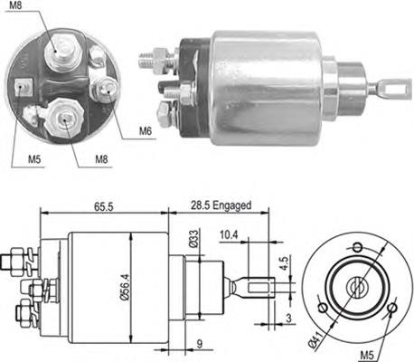 Реле втягуюче стартера 940113050363 Magneti Marelli