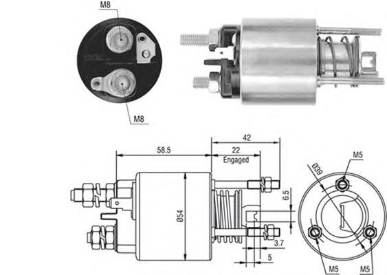 Реле втягуюче стартера 940113050384 Magneti Marelli