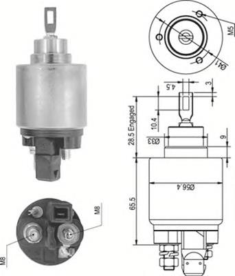 940113050343 Magneti Marelli Тягове реле стартера