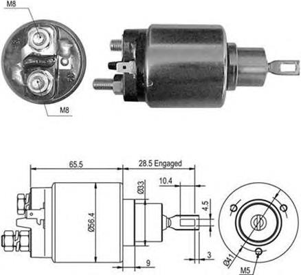 940113050419 Magneti Marelli Тягове реле стартера