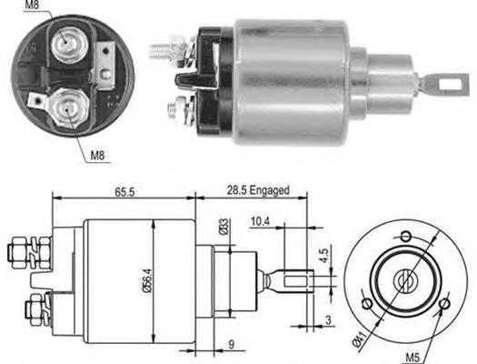 940113050435 Magneti Marelli Тягове реле стартера