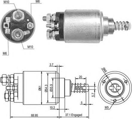 Контактор Magneti Marelli 940113050389 ціна, від 32.95 USD