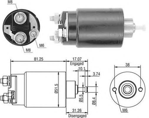 940113050404 Magneti Marelli Тягове реле стартера