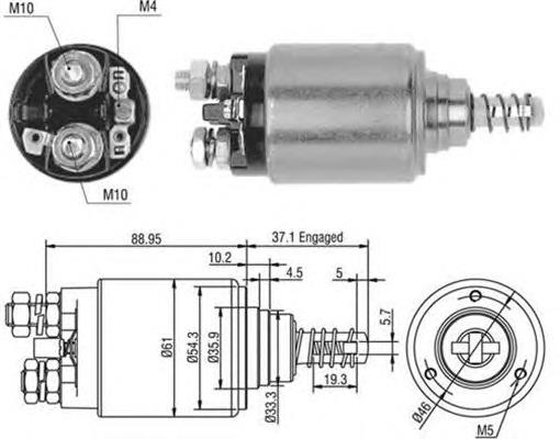 Реле втягуюче стартера 940113050402 Magneti Marelli